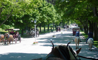 Mackinac Island a short drive from Charley’s RV Resort Campground