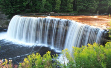 Tahquameon Falls State Park a short drive from Charley’s RV Resort Campground